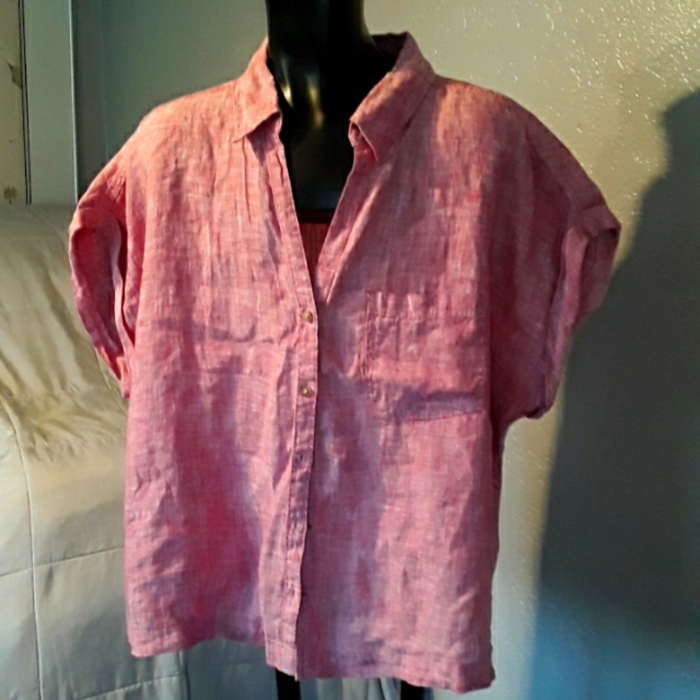 Rachel Zoe linen size large blouse